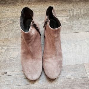Aquatalia Suede Taupe Booties